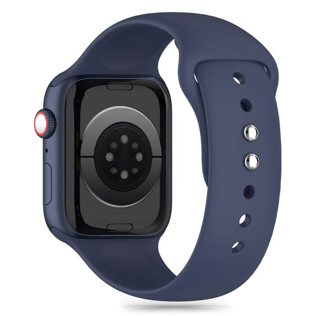 Apple Watch (42/44/SE/45/46/49 mm) Tech-Protect silikonstropp - midnattsblå