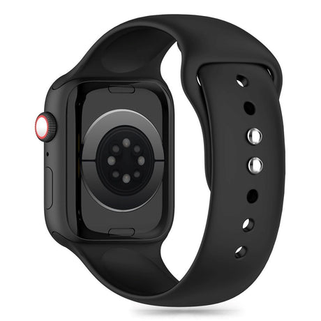 Apple Watch (38/40/SE/41/42 mm) Tech-Protect silikonstropp - svart