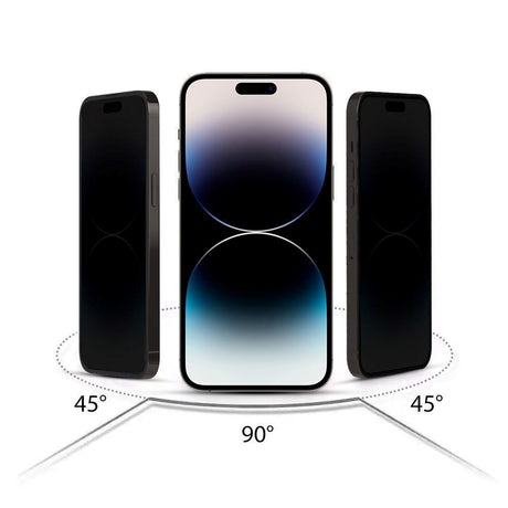 iPhone 16 Pro Max Hofi Glass Pro+ skjermbeskytter m. Personvern - Veskevennlig - 2-Pack - Black Edge
