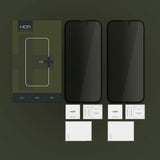 iPhone 16 Pro Max Hofi Glass Pro+ skjermbeskytter m. Personvern - Veskevennlig - 2-Pack - Black Edge
