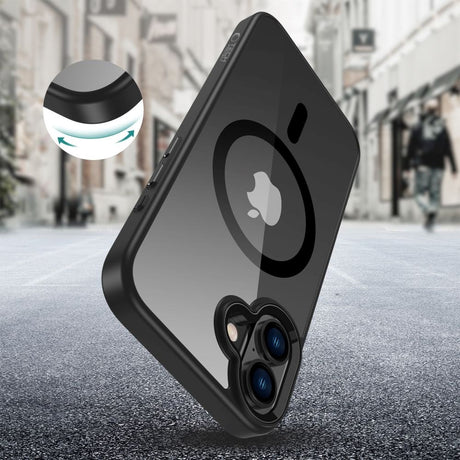 iPhone 16 Plus Tech-Protect Magmat Bakdeksel - MagSafe-kompatibelt - Mattsvart