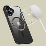 iPhone 16 Plus Tech-Protect Magmat Bakdeksel - MagSafe-kompatibelt - Mattsvart