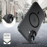 iPhone 16 Pro Tech-Protect Magslim Bakdeksel - MagSafe-kompatibel - Matt Svart
