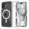 iPhone 16 Tech-Protect Flexair Hybrid Bakdeksel - MagSafe-kompatibelt - Gjennomsiktig / Glitter