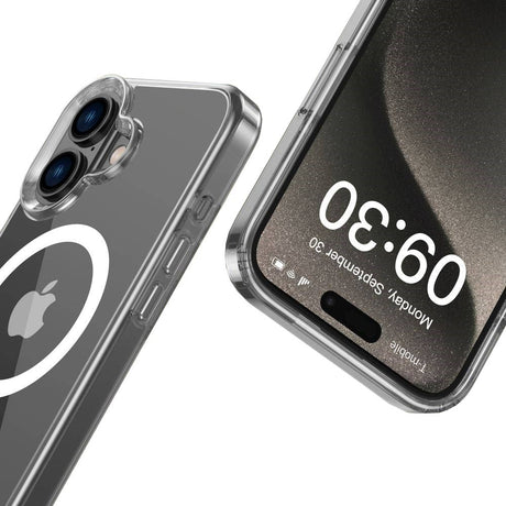 iPhone 16 Tech-Protect Flexair Hybrid Bakdeksel - MagSafe-kompatibelt - Gjennomsiktig
