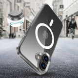 iPhone 16 Plus Tech-Protect Flexair Hybrid Bakdeksel - MagSafe-kompatibel - Gjennomsiktig