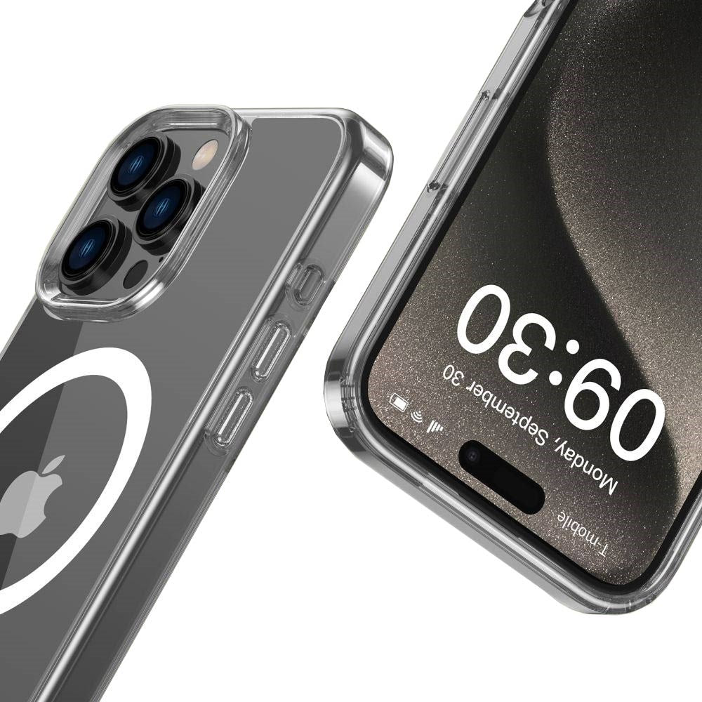 iPhone 16 Pro Max Tech-Protect Flexair Hybrid Bakdeksel - MagSafe-kompatibel - Gjennomsiktig
