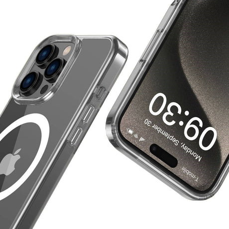 iPhone 16 Pro Max Tech-Protect Flexair Hybrid Bakdeksel - MagSafe-kompatibel - Gjennomsiktig