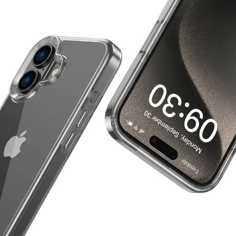 iPhone 16 Tech-Protect Flexair Hybrid Bakdeksel - Gjennomsiktig