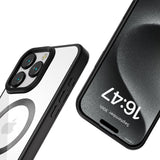 iPhone 16 Pro Tech-Protect Magflex mobildeksel - MagSafe-kompatibel - Gjennomsiktig / Satin Black