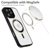 iPhone 16 Pro Tech-Protect Magflex mobildeksel - MagSafe-kompatibel - Gjennomsiktig / Satin Black