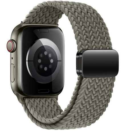 Apple Watch (42/44/SE/45/46/49 mm) Tech-Protect NylonMag-rem - grågrønn