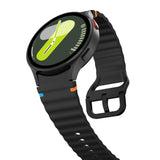 Samsung Galaxy Watch 4 / 5 / 6 / 7 / FE Tech-Protect silikon sportsrem - svart