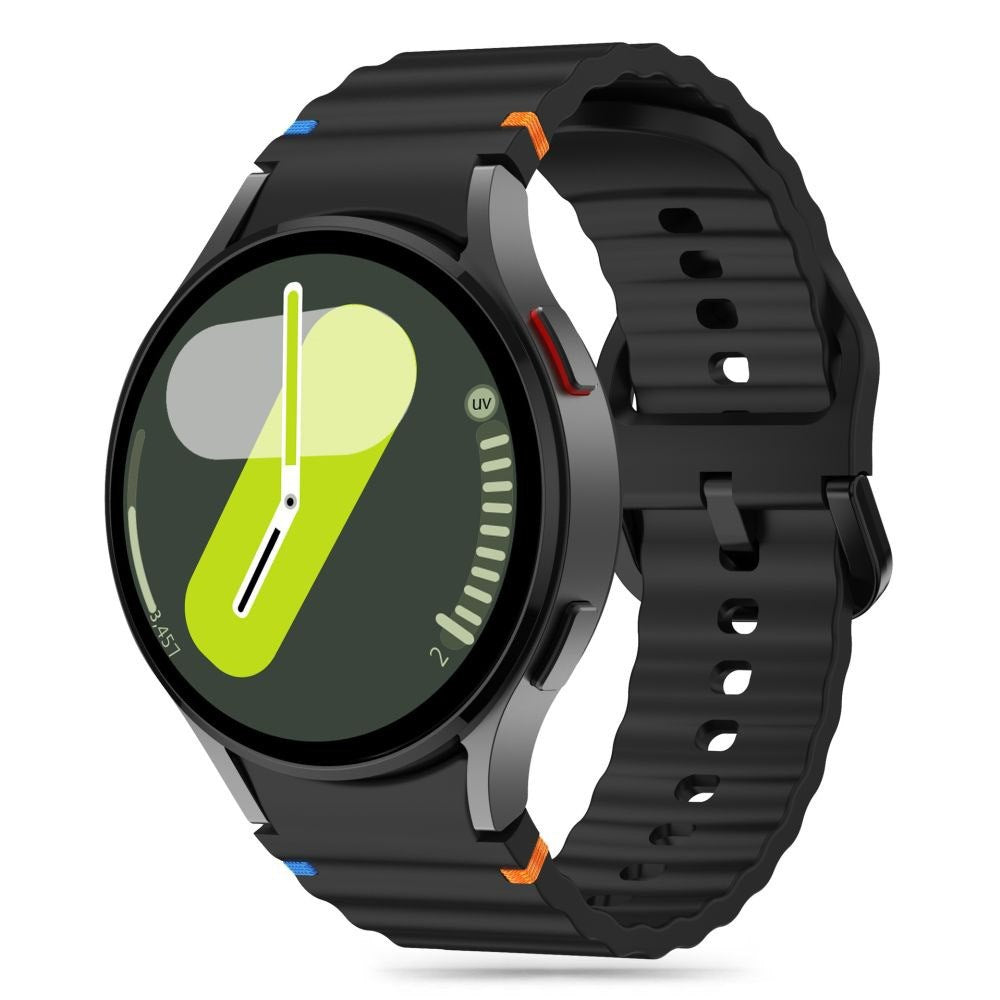 Samsung Galaxy Watch 4 / 5 / 6 / 7 / FE Tech-Protect silikon sportsrem - svart