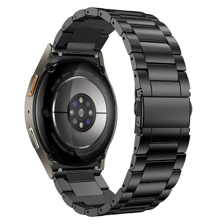 Samsung Galaxy Watch 4 / 5 / 6 / 7 / FE Tech-Protect rustfri stropp - svart