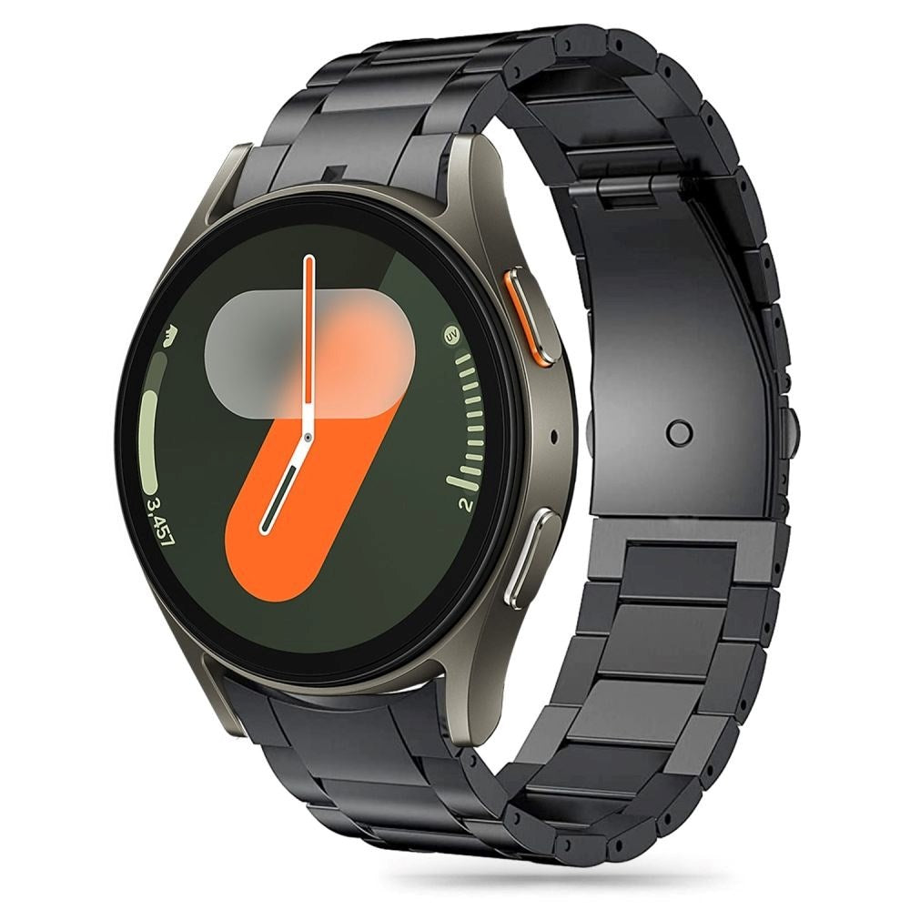 Samsung Galaxy Watch 4 / 5 / 6 / 7 / FE Tech-Protect rustfri stropp - svart