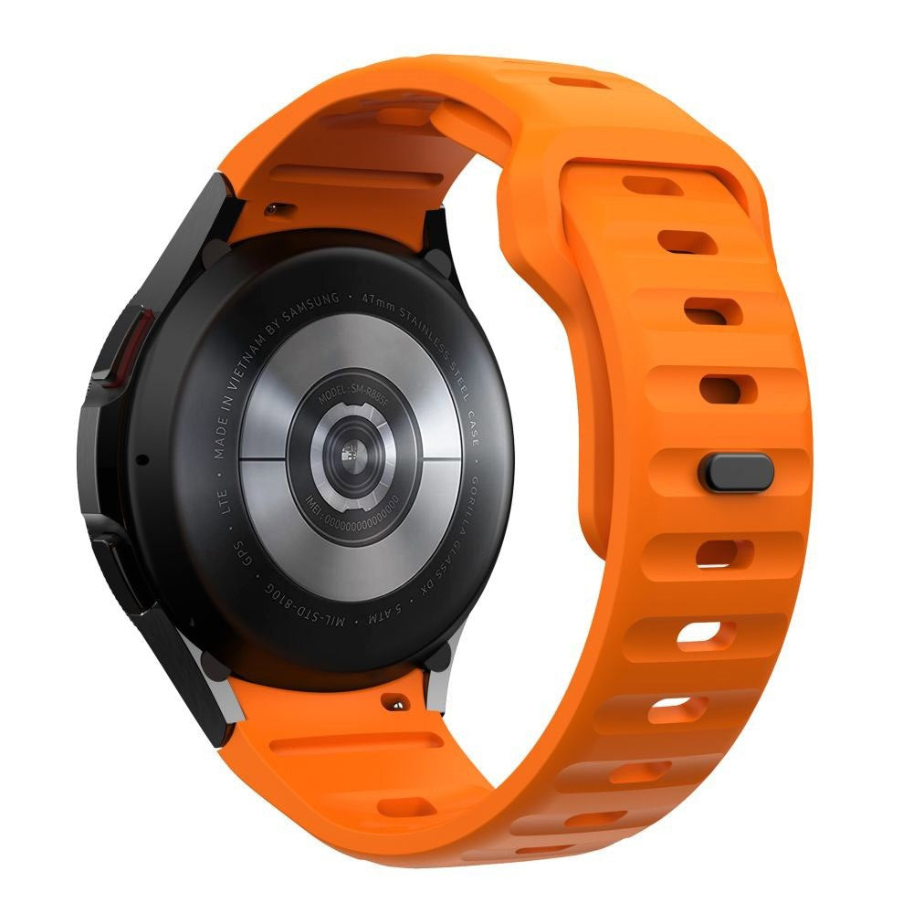 Samsung Galaxy Watch 4 / 5 / 6 / 7 / FE Tech-Protect Silikonlinjerem - oransje