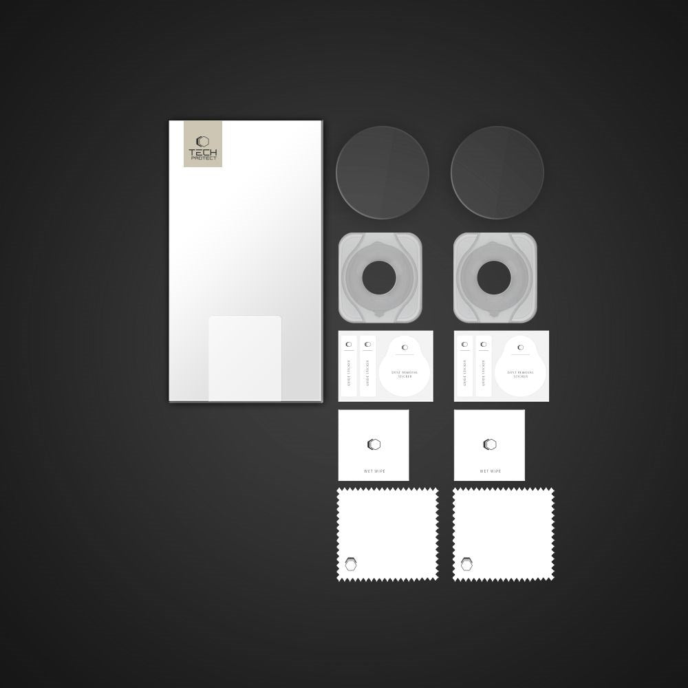 Tech-Protect Easy Set+ Huawei Watch GT 5 (41mm) Skærmbeskyttelsesglas - inkl. Installationsramme - 2 stk. - Gennemsigtig