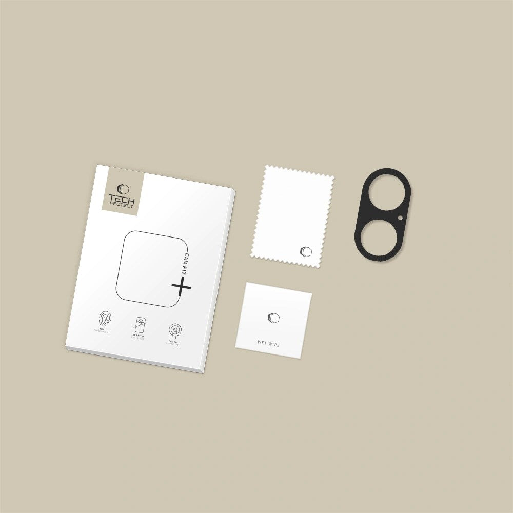 Tech-Protect - iPhone 17 - CamAlloy Fit+ Kameralinsebeskyttelsescover - Sort