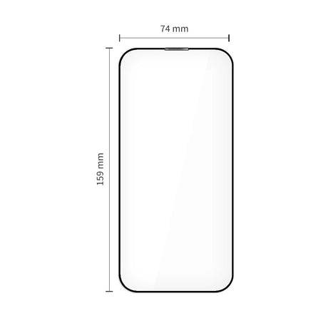 Tech-Protect - iPhone 17 Pro Max - Quick Set+ Skærmbeskyttelsesglas - 2 stk - Gennemsigtig / Sort Kant