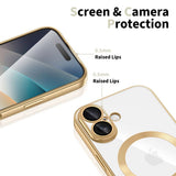 Tech-Protect iPhone 17 MagFlex Cover - MagSafe Kompatibel - Guld / Gennemsigtig