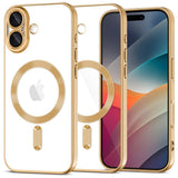 Tech-Protect iPhone 17 MagFlex Cover - MagSafe Kompatibel - Guld / Gennemsigtig