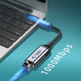 Tech-Protect USB-C til Ethernet RJ45 Ultraboost Adapter - 1000Mbps - Sort