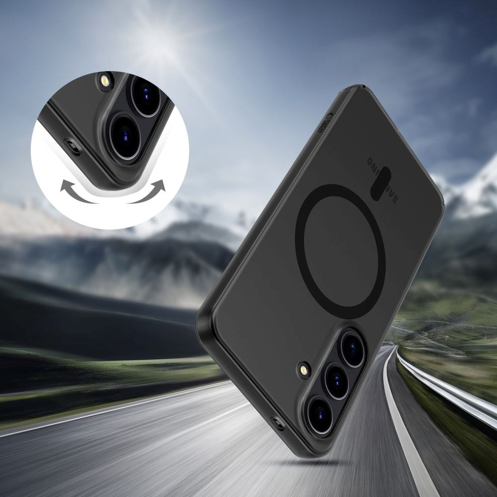 Samsung Galaxy S25 Tech-Protect MagSlim Bagside Cover - MagSafe Kompatibel - Mat Sort