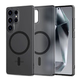 Samsung Galaxy S25 Ultra Tech-Protect MagSlim Bakdeksel - MagSafe-kompatibelt - Matt Svart