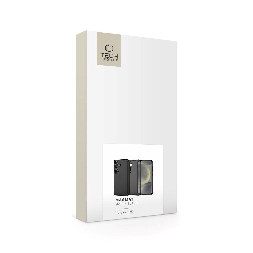 Samsung Galaxy S25 Tech-Protect Magmat Bagside Cover - Mat Sort