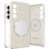 Tech-Protect Silikone Cover - Samsung Galaxy S25 - MagSafe Kompatibel - Beige