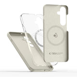 Tech-Protect Silikone Cover - Samsung Galaxy S25 - MagSafe Kompatibel - Beige