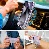 Tech-Protect silikondeksel - Samsung Galaxy S25+ (Plus) - MagSafe-kompatibel - Lilla