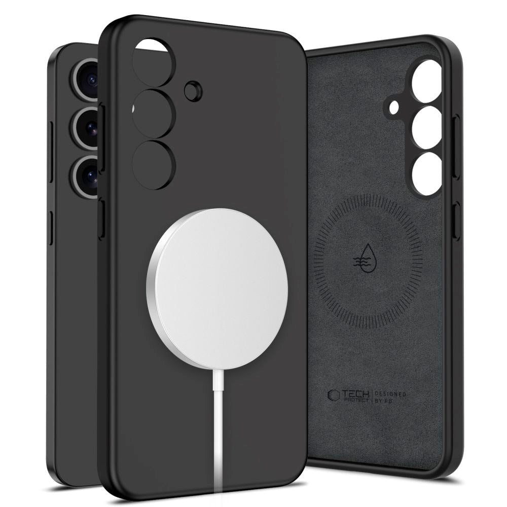 Tech-Protect Silikone Cover - Samsung Galaxy S25 - MagSafe Kompatibel - Sort