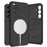 Tech-Protect silikondeksel - Samsung Galaxy S25+ (Plus) - MagSafe-kompatibel - Svart