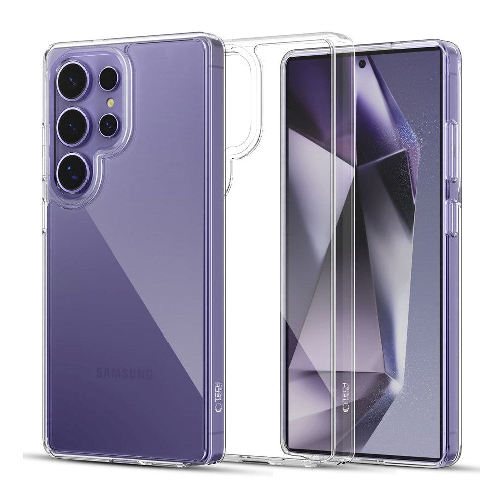 Samsung Galaxy S25 Ultra Tech-Protect Flexair Hybrid Bakdeksel - Gjennomsiktig