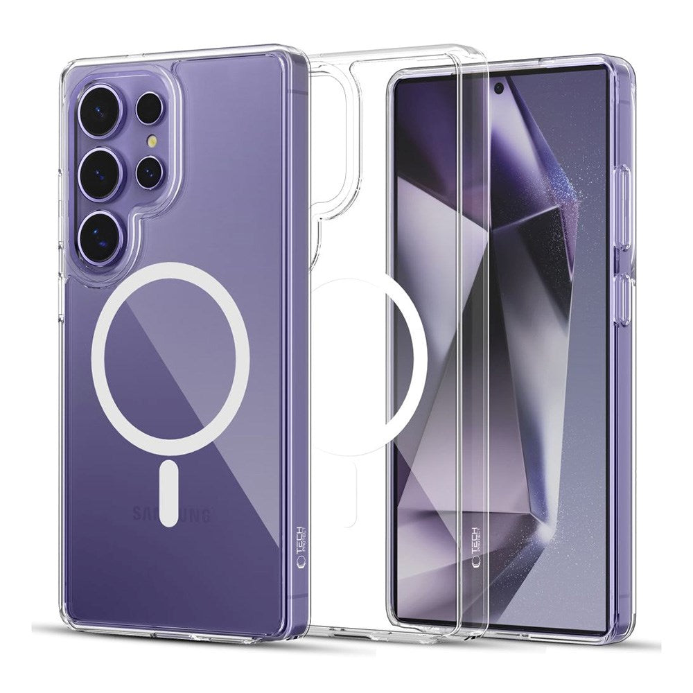Samsung Galaxy S25 Ultra Tech-Protect Flexair Hybrid Bakdeksel - MagSafe-kompatibelt - Gjennomsiktig