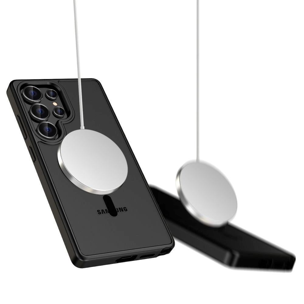 Samsung Galaxy S25 Ultra Tech-Protect Magmat Bakdeksel - MagSafe-kompatibelt - Matt Svart