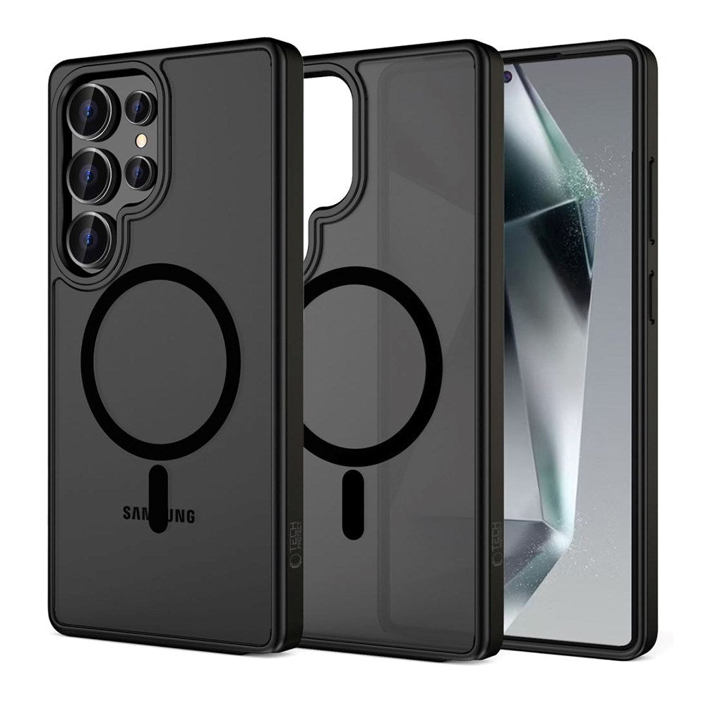 Samsung Galaxy S25 Ultra Tech-Protect Magmat Bakdeksel - MagSafe-kompatibelt - Matt Svart