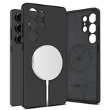 Tech-Protect Silikondeksel - Samsung Galaxy S25 Ultra - MagSafe-kompatibel - Svart
