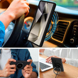 Tech-Protect Silikondeksel - Samsung Galaxy S25 Ultra - MagSafe-kompatibel - Svart