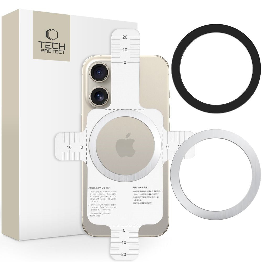 Tech-Protect MMP-110 MagSafe Konverteringsring - Sølv / Sort