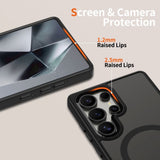 Samsung Galaxy S25 Ultra Tech-Protect Magmat Bagside Cover - MagSafe Kompatibel - Gennemsigtig / Sort