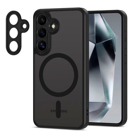 Tech-Protect MagCam Cover - Samsung Galaxy S25 - MagSafe Kompatibel - Mat Sort