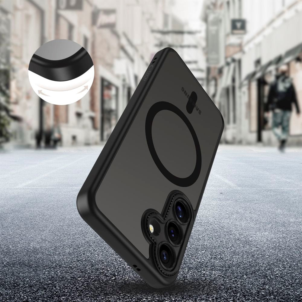 Tech-Protect MagCam Cover - Samsung Galaxy S25 - MagSafe Kompatibel - Mat Sort