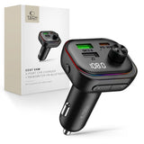 Tech-Protect Biloplader / FM Bluetooth Transmitter - USB-A & USB-C - Sort