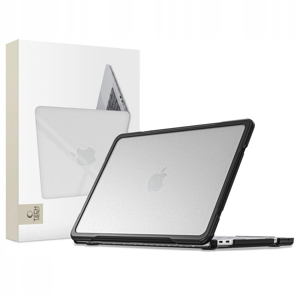 MacBook Neo 13 A18 Pro (2026) Tech-Protect Velar Hybrid Case - Gennemsigtig / Sort