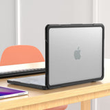 MacBook Neo 13 A18 Pro (2026) Tech-Protect Velar Hybrid Case - Gennemsigtig / Sort