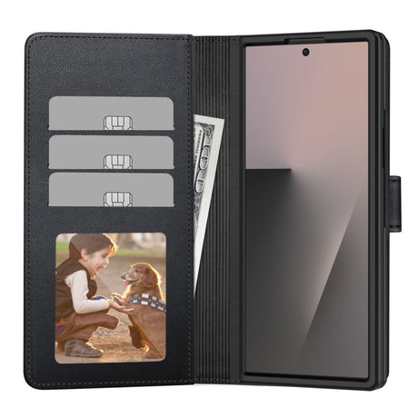 Samsung Galaxy Z Fold8 Ultra Tech-Protect Wallet Kunstlæder Flip Cover - Sort