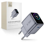 Tech-Protect Hurtig Vægoplader 45W m. USB-C PowerVision NC45W-GaN - Grå